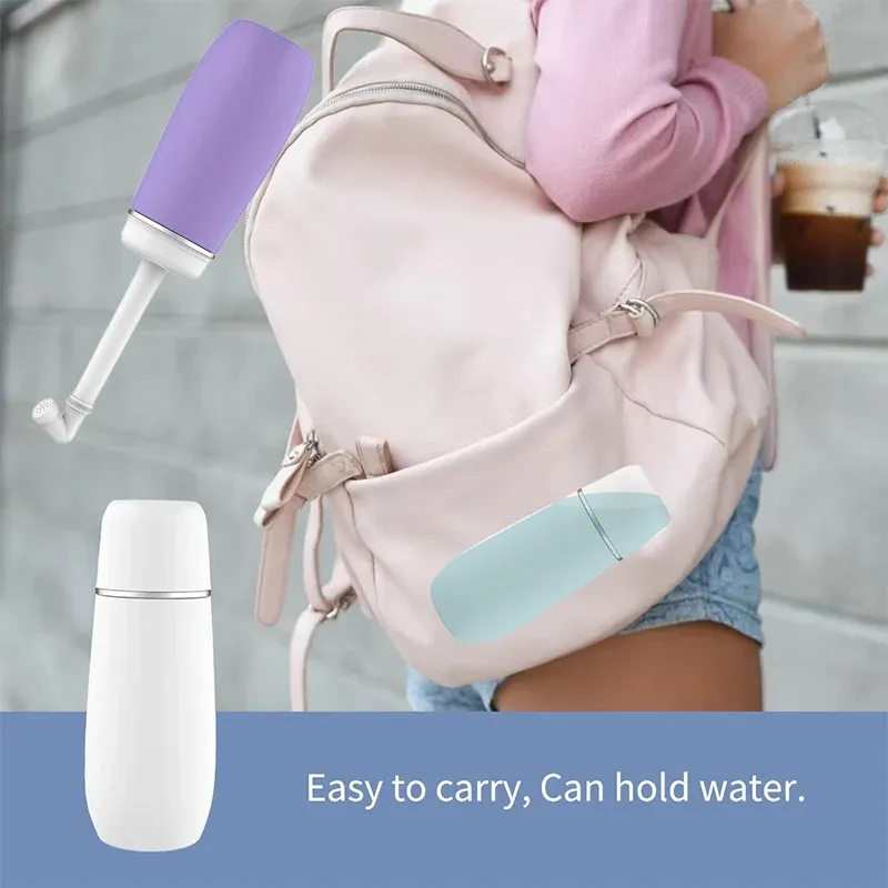Bouteille de bidet portative en contexte de voyage