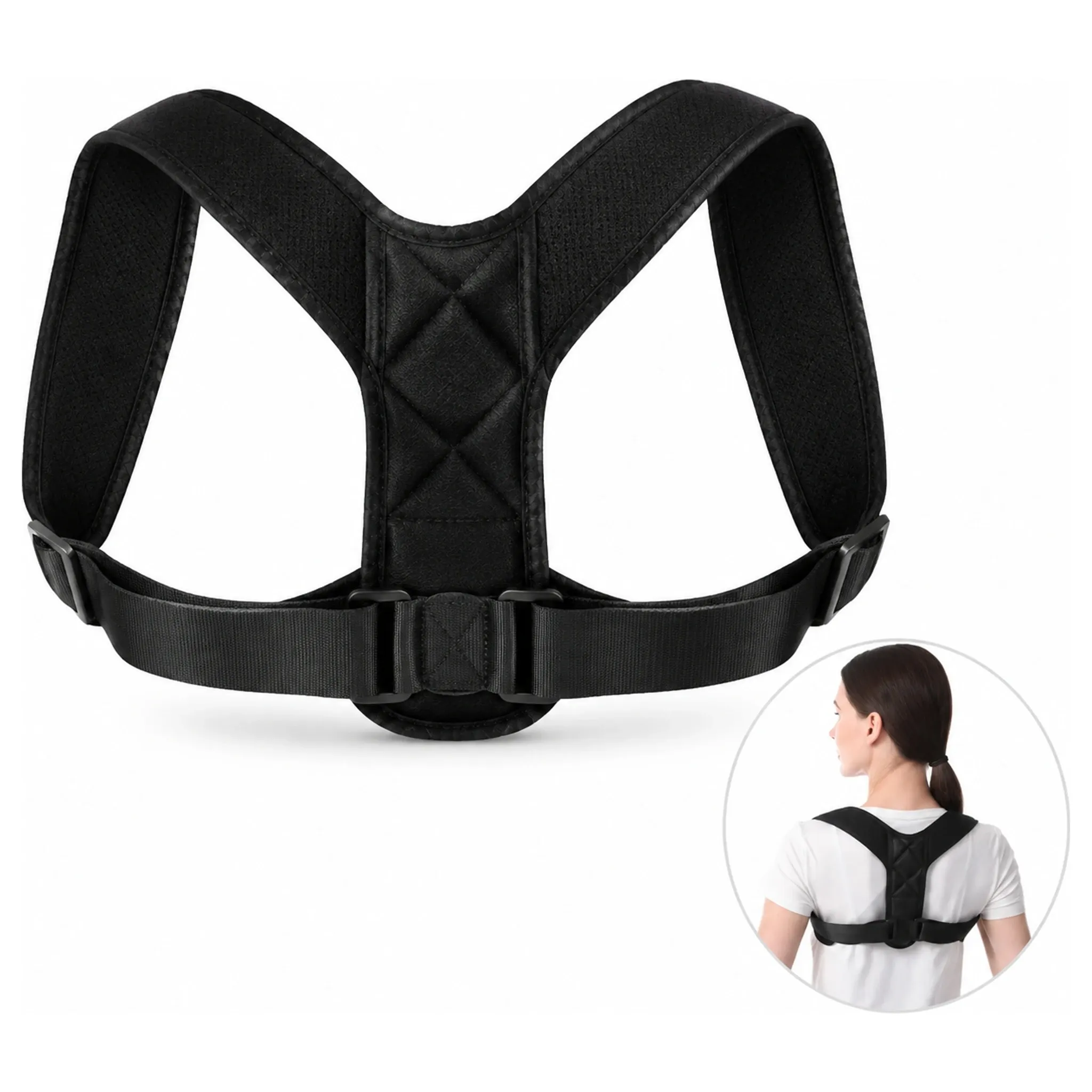 Correcteur de posture pour adultes, homme et femme : soutien des épaules et entraînement au maintien assis 3
