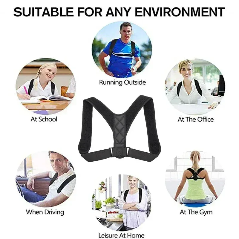 Correcteur de posture pour adultes, homme et femme : soutien des épaules et entraînement au maintien assis 5