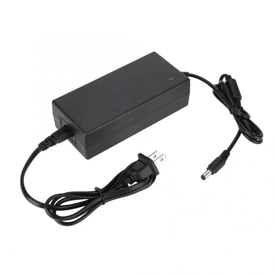 Chargeur 54,6 V 2 A pour batterie Li-ion 48 V 13S avec connecteur CC, compatible batterie lithium pour vélo électrique 4