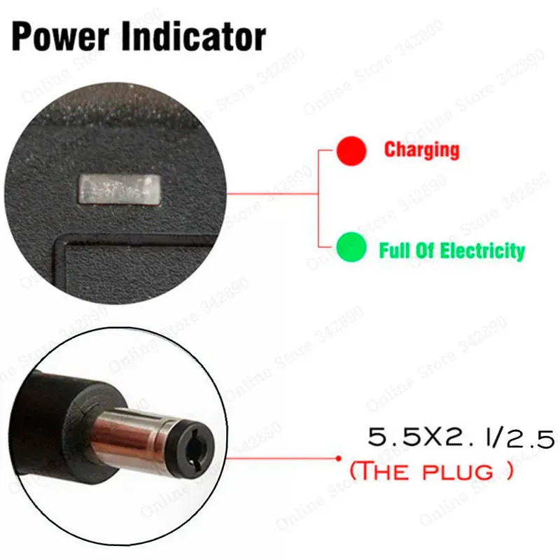 Chargeur Li-ion 54,6 V pour batterie de vélo électrique
