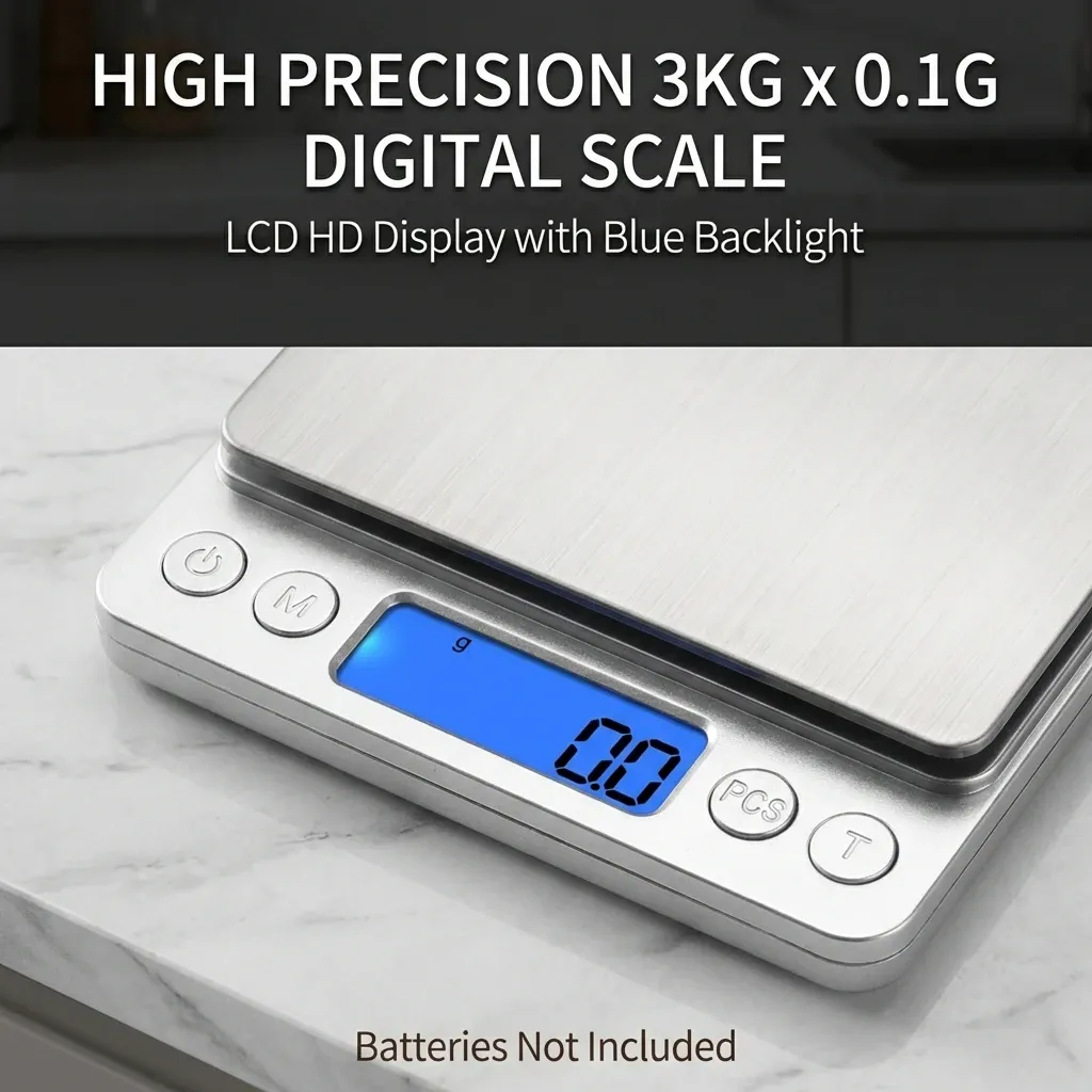 Écran LCD de la balance de cuisine numérique