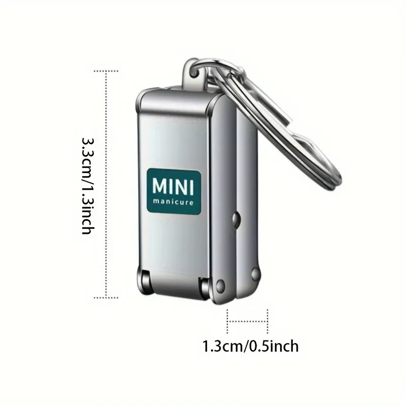 Coupe-ongles compact et portable en acier inoxydable avec rangement et angle de lame 2