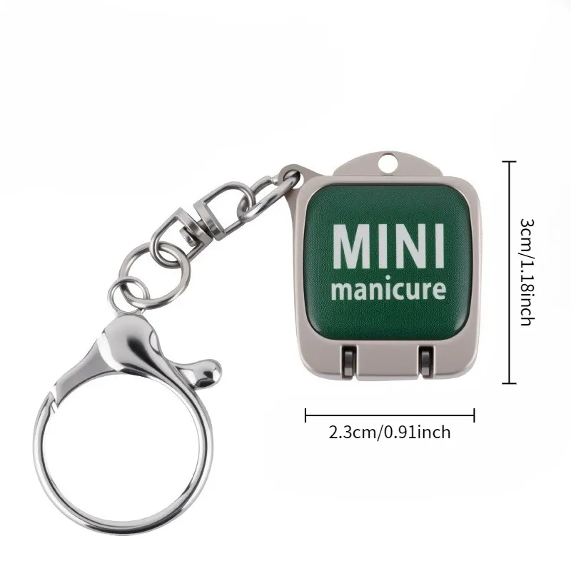 Coupe-ongles compact et portable en acier inoxydable avec rangement et angle de lame 5