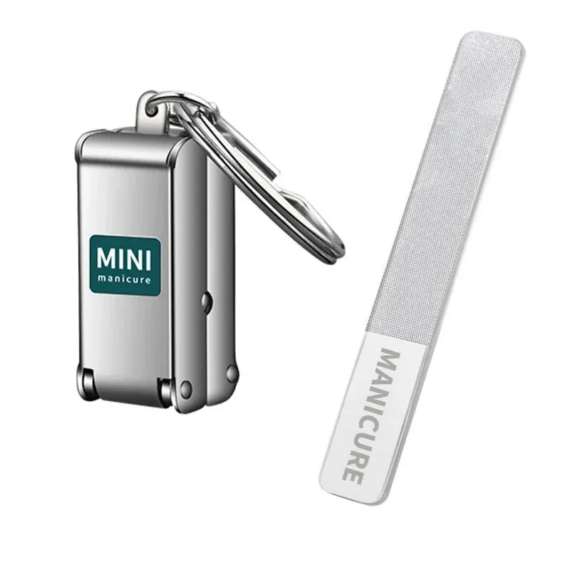 Coupe-ongles compact et portable en acier inoxydable avec rangement et angle de lame 8