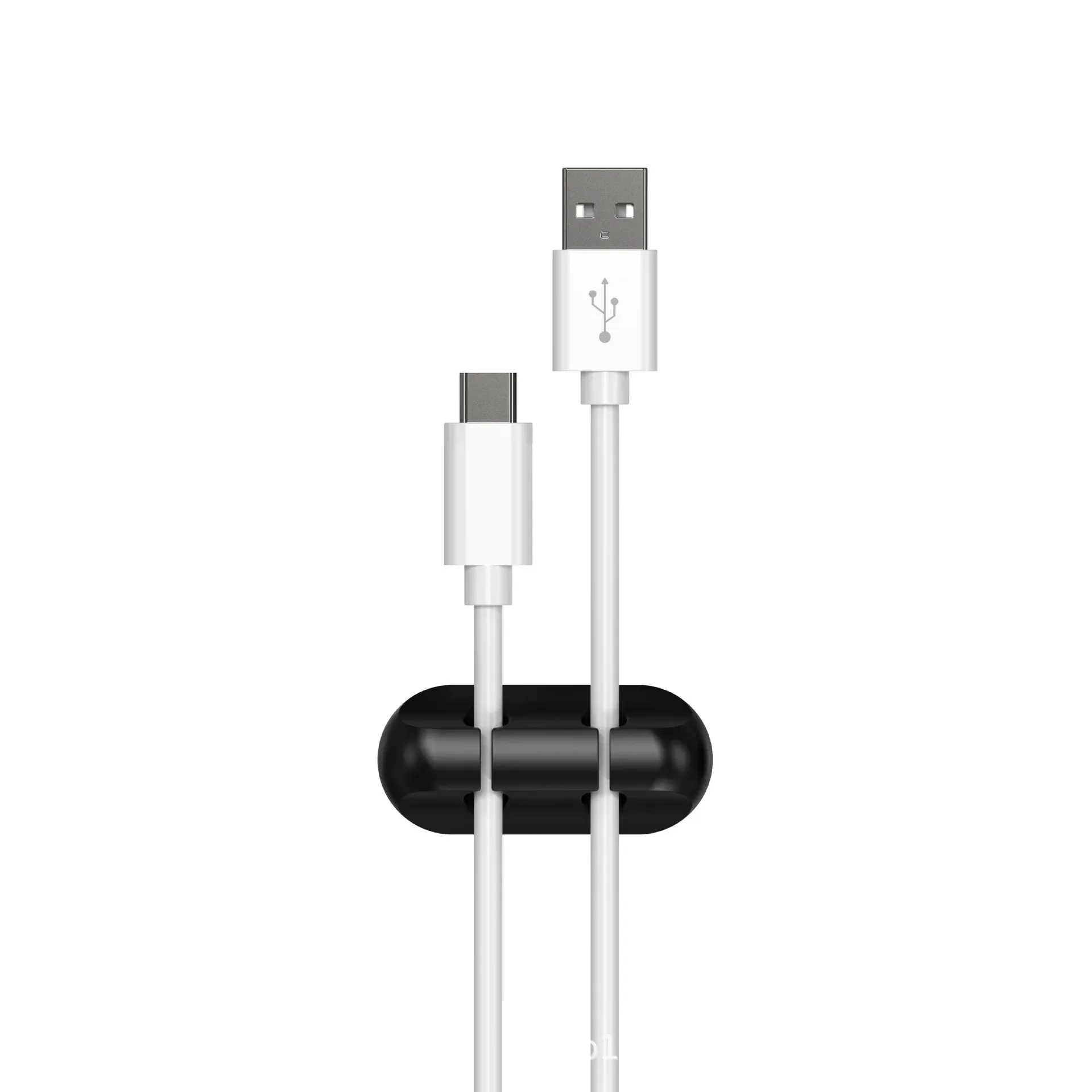 Clips de fixation de câbles, lot de 3, clips de gestion de câbles, clips organisateurs de câbles en silicone auto-adhésifs, adaptés aux câbles de chargement USB de bureau 16