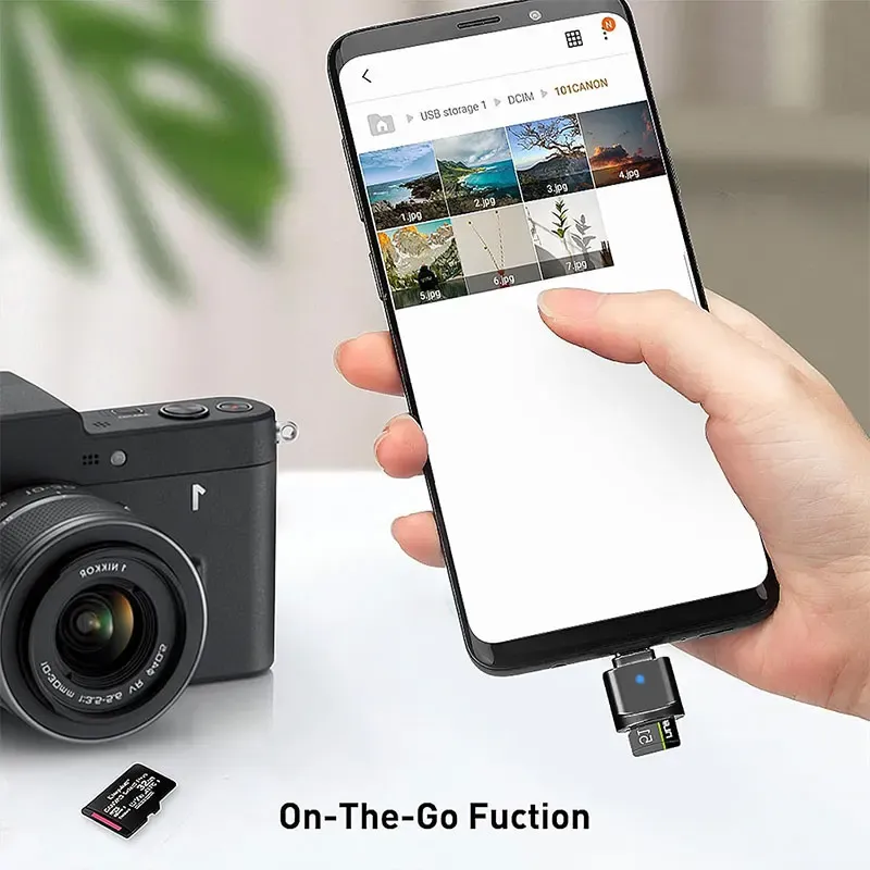Détail du lecteur de carte USB-C et de son design métallique