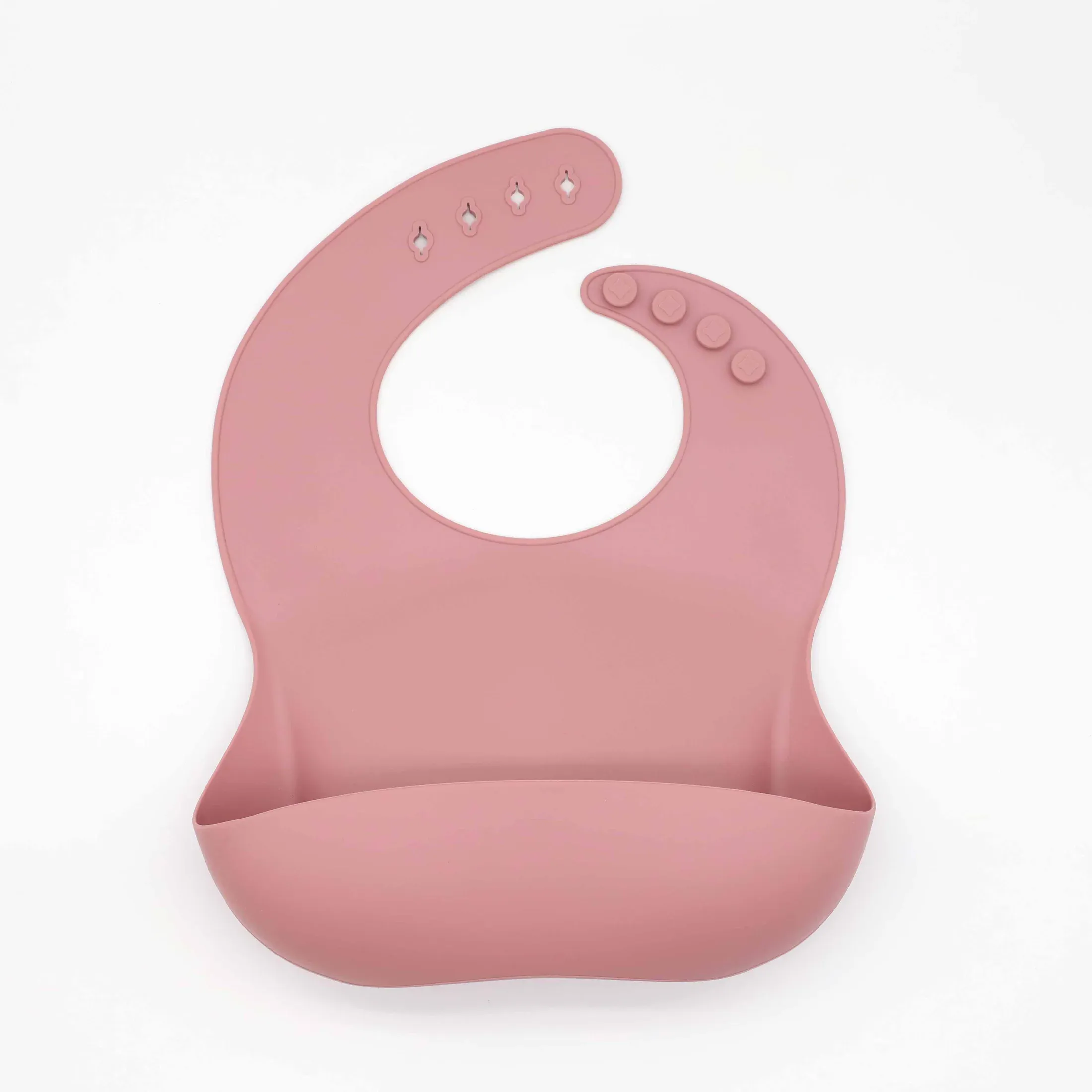 Bavoir en silicone de qualité alimentaire avec récupérateur de miettes, réglage tridimensionnel multi-étapes, facile à nettoyer 10