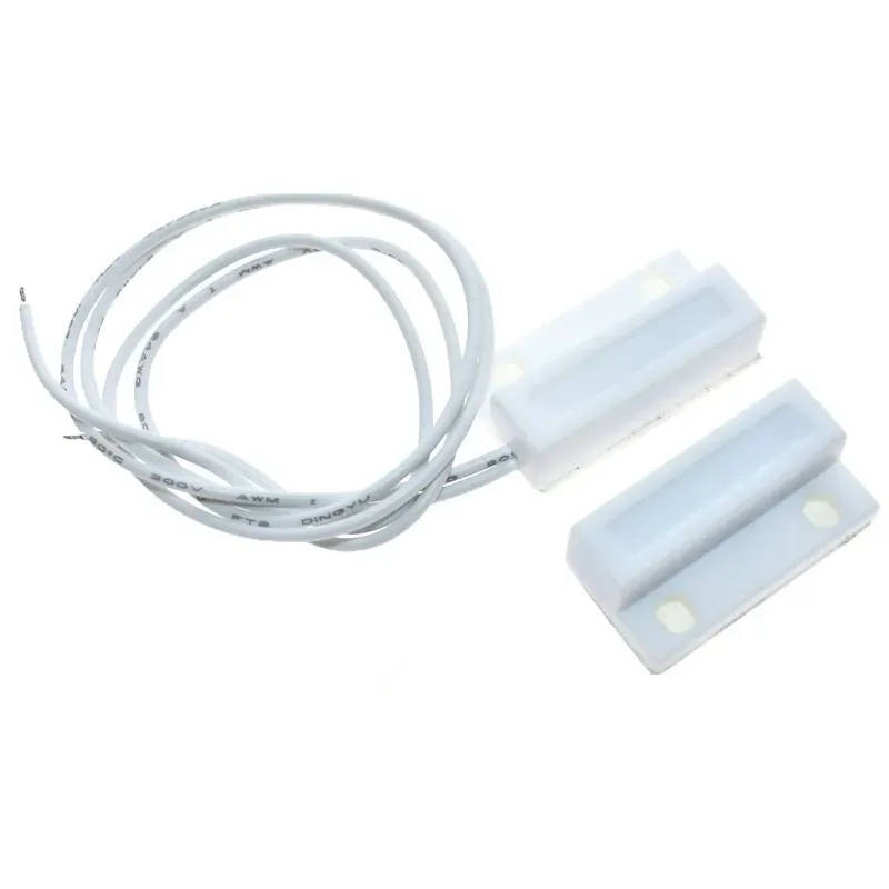 Capteur de porte-fenêtre filaire MC-38, interrupteur magnétique à contact sec, fil de 30 mm, compatible système d'alarme domestique et Arduino 6