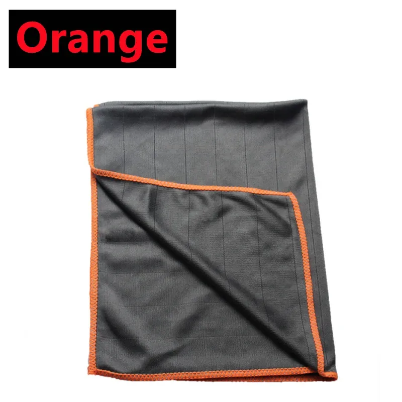 Chiffon de nettoyage en microfibre de carbone, lot de 3, non pelucheux et réutilisable, pour plats de cuisine et vitres en verre, sans stries 8