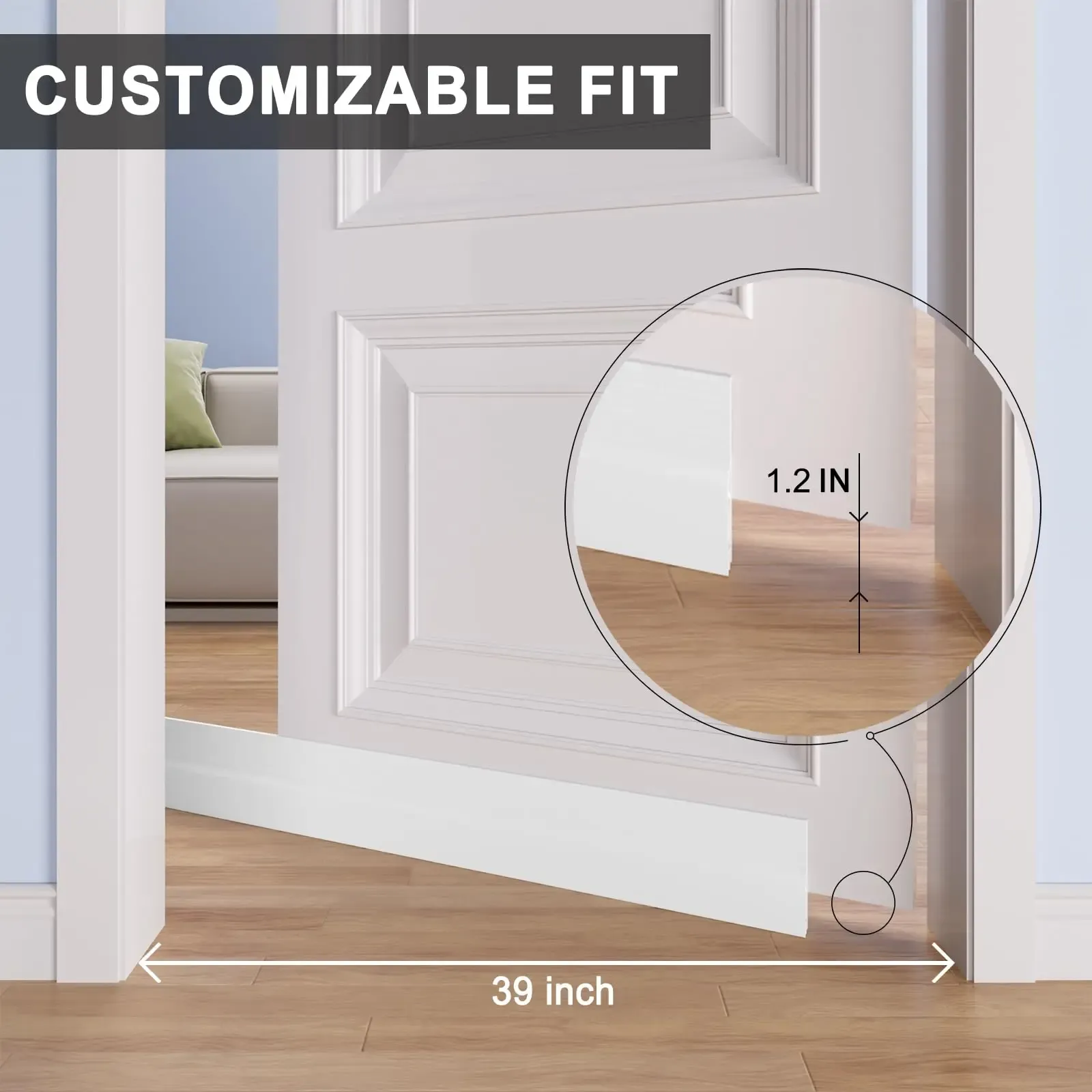 Butoir de porte pour espace de douche