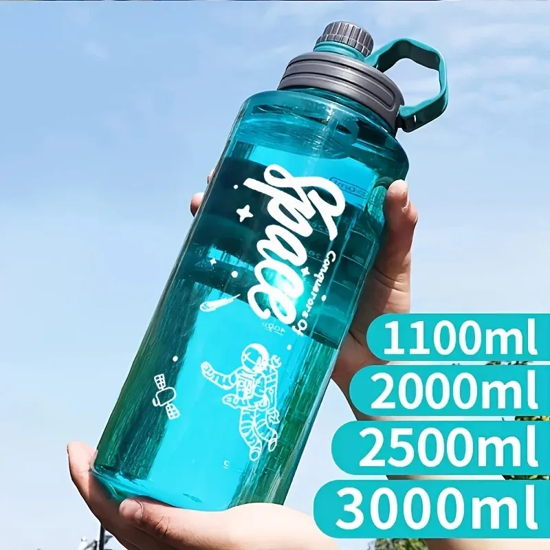 Gourde de sport grande capacité 2 L / 3 L avec filtre, en plastique écologique sans BPA - Image 1