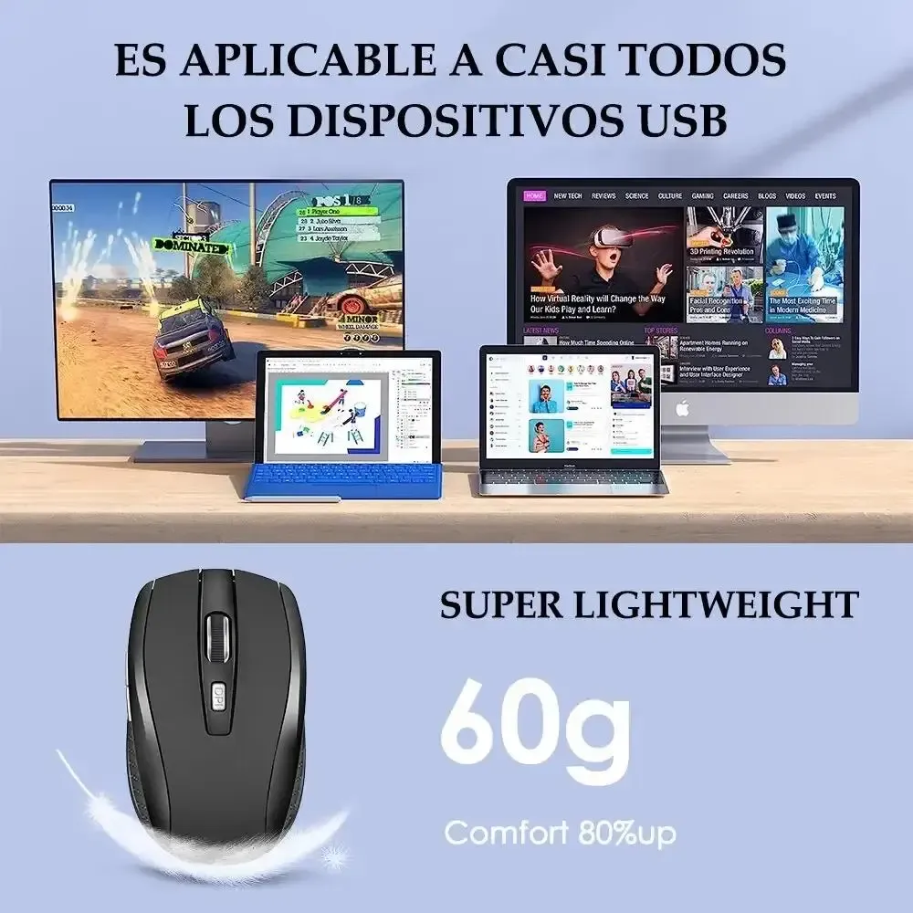 Souris sans fil dans un environnement de travail