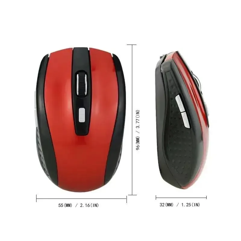 Souris sans fil 2,4 GHz ergonomique, fine et silencieuse, DPI 1600, compatible ordinateurs portables, MacBook et PC 9