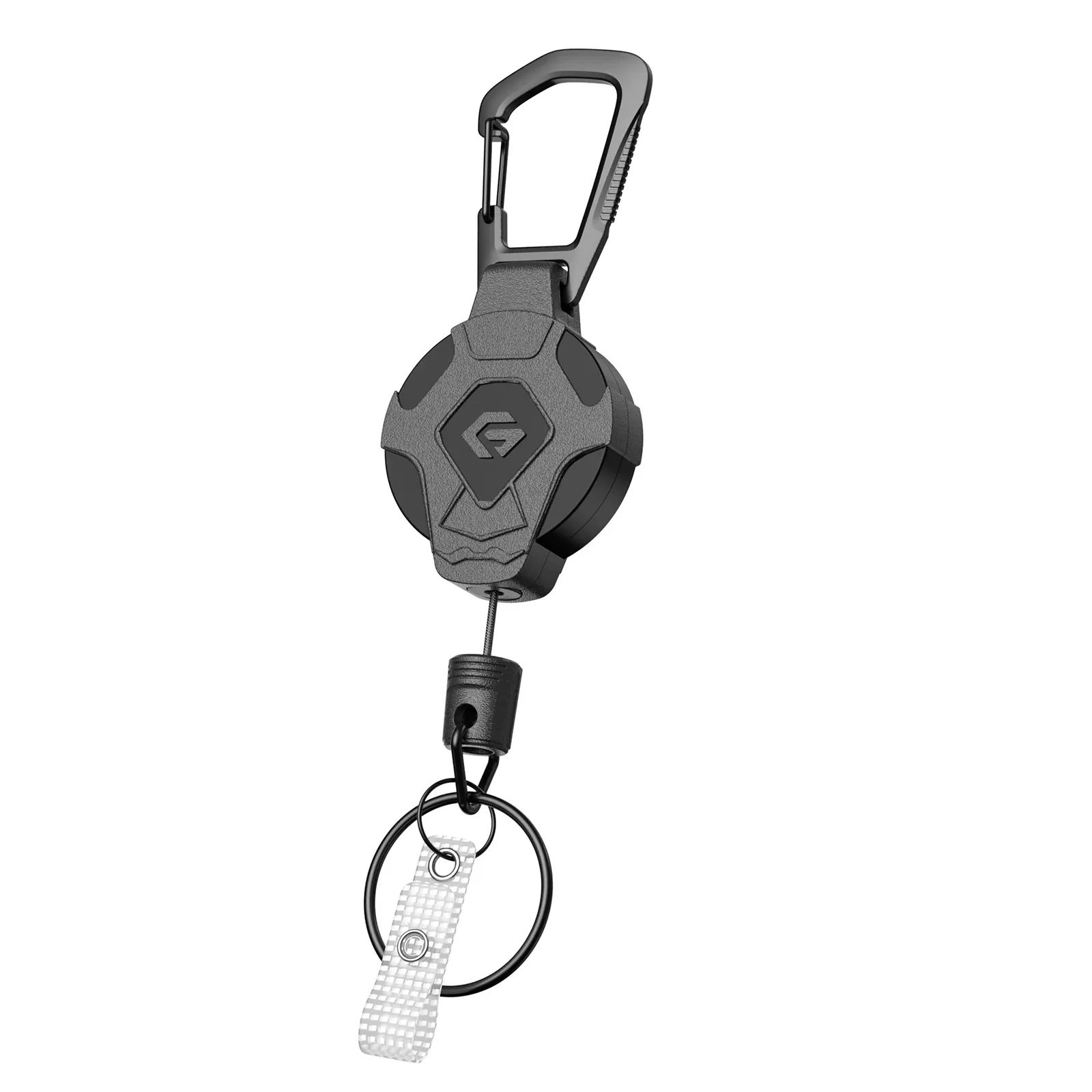 Porte-clés rétractable GITFOS robuste avec porte-badge tactique, sangle et clip pour téléphone 7