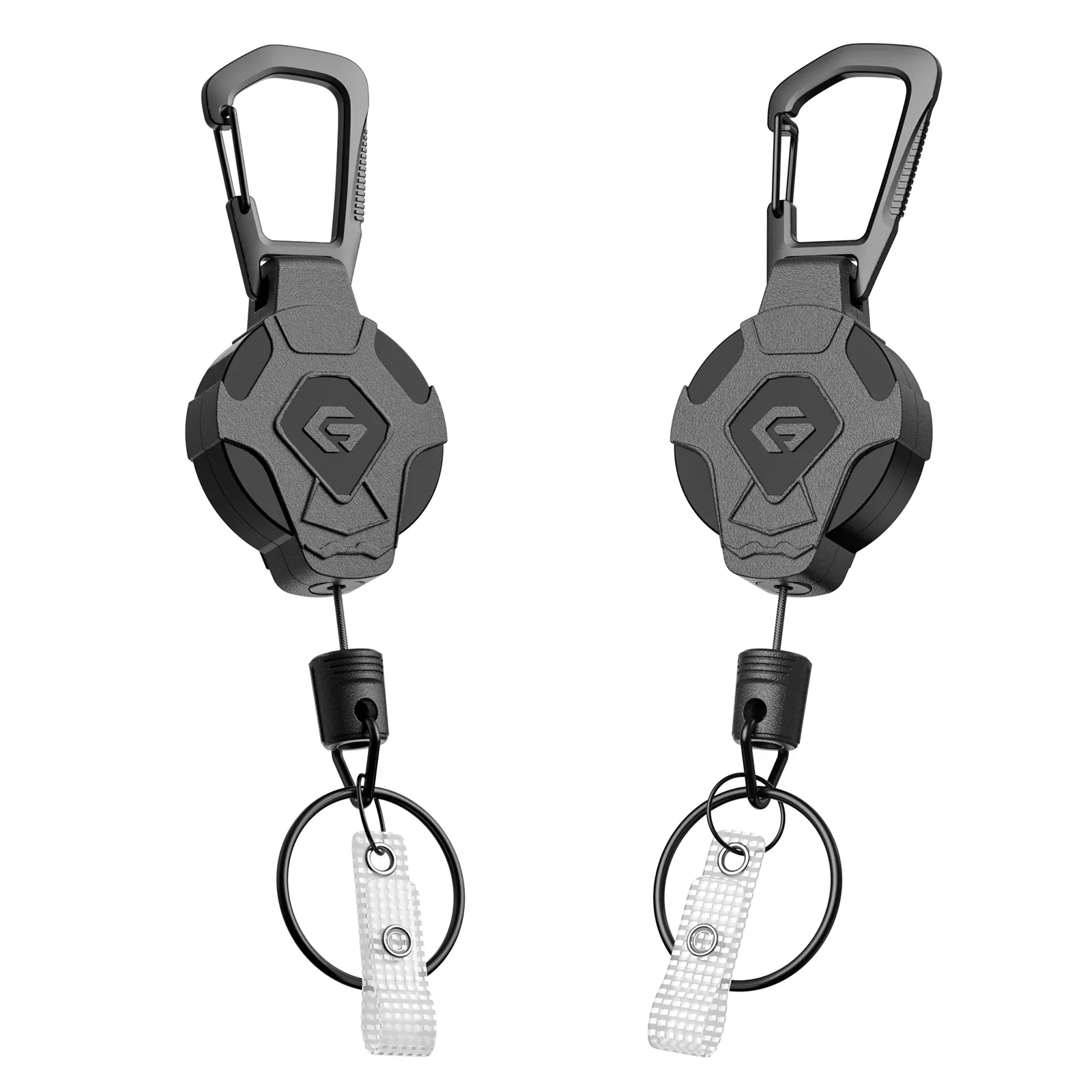 Porte-clés rétractable GITFOS robuste avec porte-badge tactique, sangle et clip pour téléphone 11