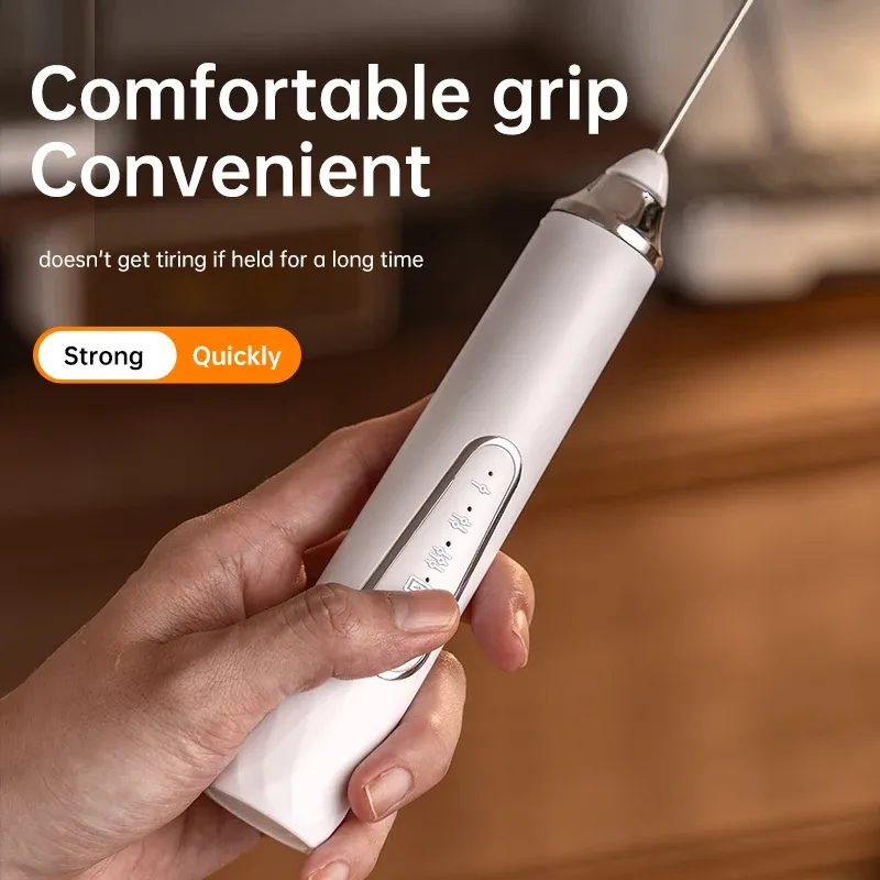 Mousseur à lait électrique portable rechargeable pour café et latte 6