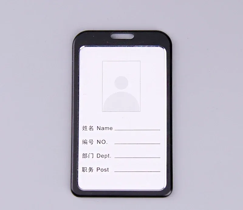 Porte-badge rétractable à pince pour carte d'identité et étiquette de nom de bureau 8