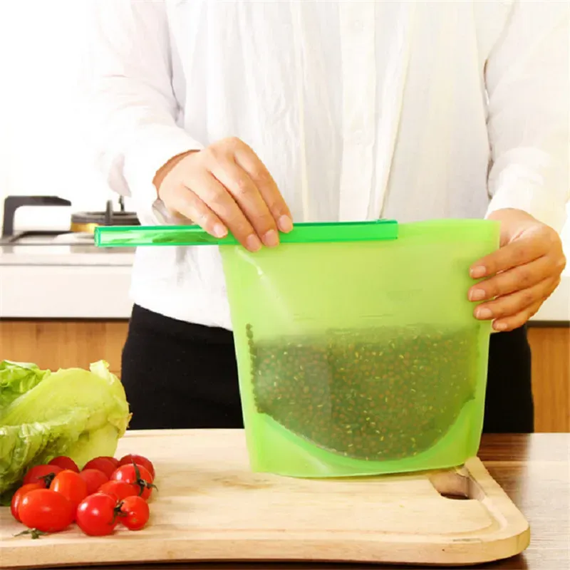 Sacs en silicone pour la conservation des aliments