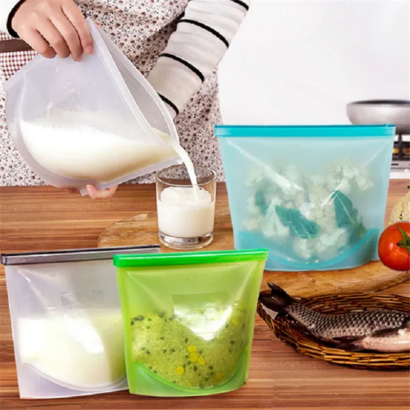 Conservation hermétique avec sacs en silicone
