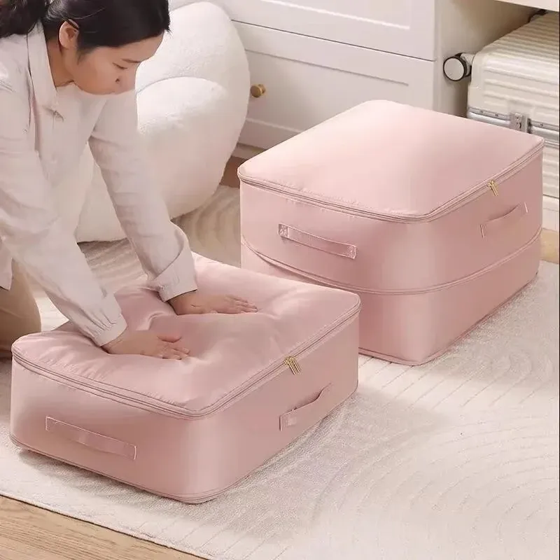 Sac de rangement auto-compressible et robuste pour vêtements, couvertures et édredons 6
