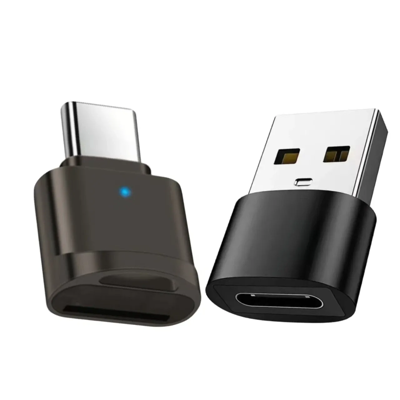 Lecteur de carte mémoire micro SD/TF USB-C OTG avec adaptateur USB-A et indicateur LED pour téléphone portable 11