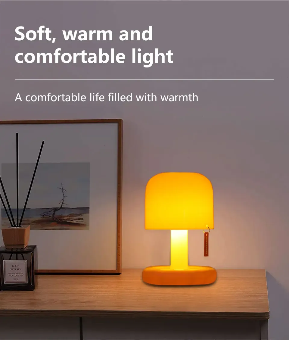 Veilleuse coucher de soleil rechargeable détail du design