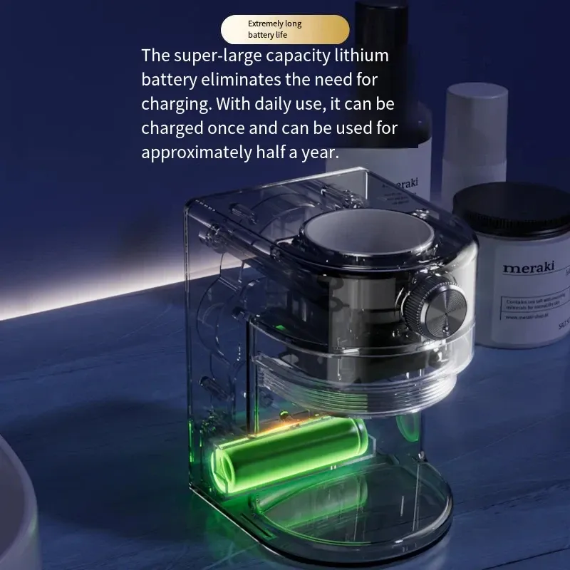 Distributeur automatique de dentifrice à induction, sans perçage, réglable et amovible, accessoire de salle de bain 5