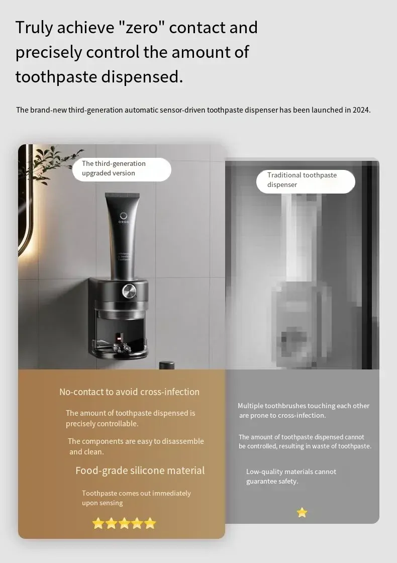 Distributeur de dentifrice, finitions