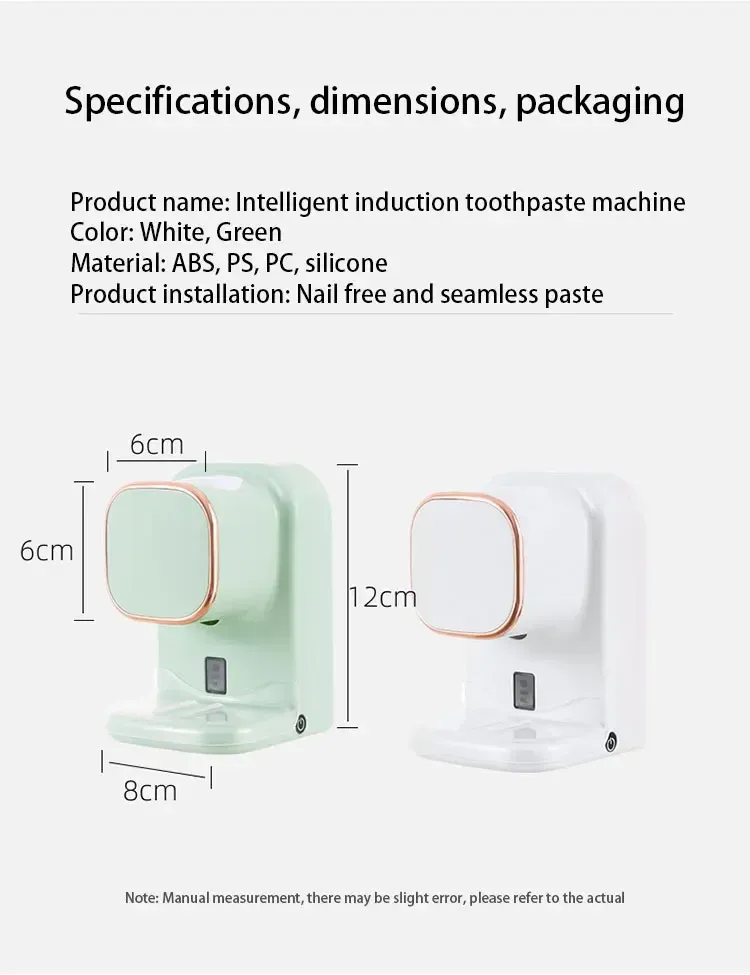 Distributeur de dentifrice, vue d'ensemble finale