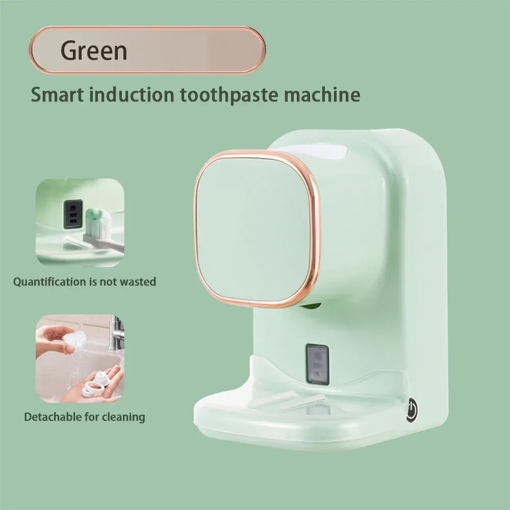 Distributeur automatique de dentifrice à induction, sans perçage, réglable et amovible, accessoire de salle de bain 11