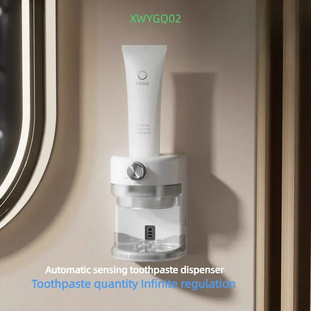 Distributeur automatique de dentifrice à induction, sans perçage, réglable et amovible, accessoire de salle de bain 7