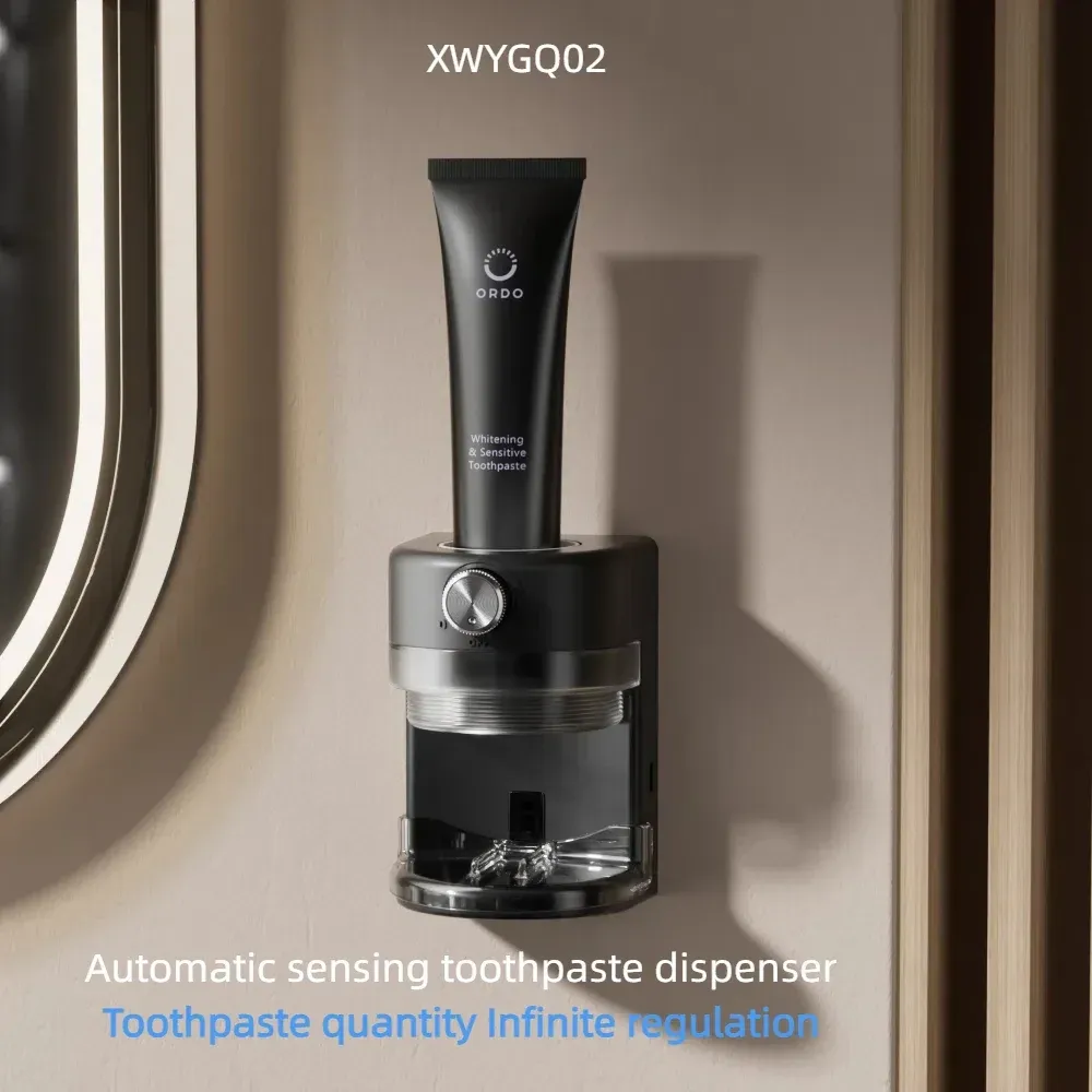 Distributeur automatique de dentifrice à induction, sans perçage, réglable et amovible, accessoire de salle de bain 10