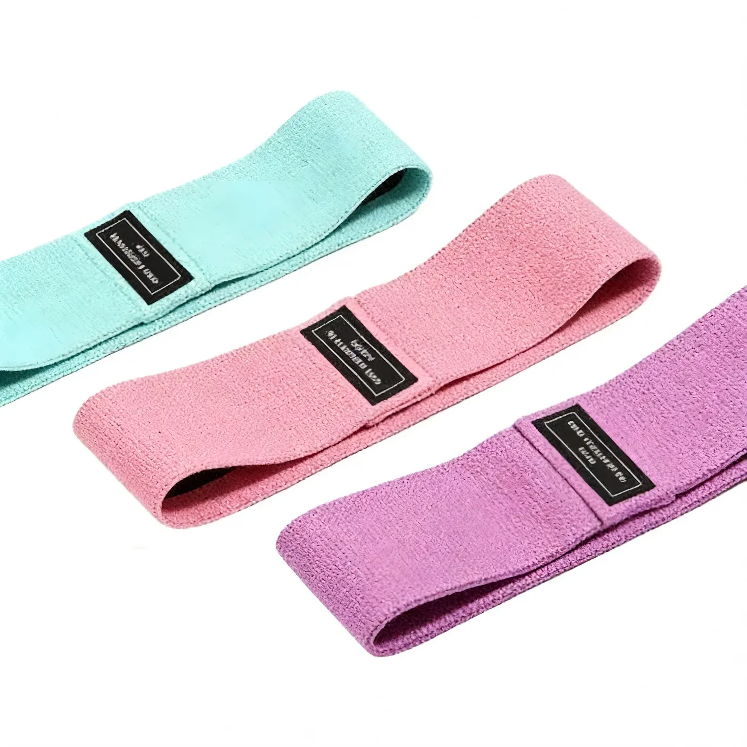 Bandes de résistance en tissu à boucle pour l'entraînement des hanches, des fessiers et des cuisses, idéales pour les squats et le yoga 8