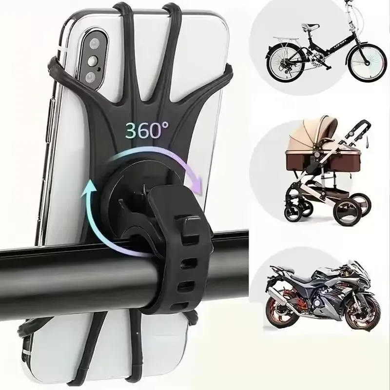 Support de téléphone portable pour vélo et moto, compatible iPhone, Samsung et Xiaomi