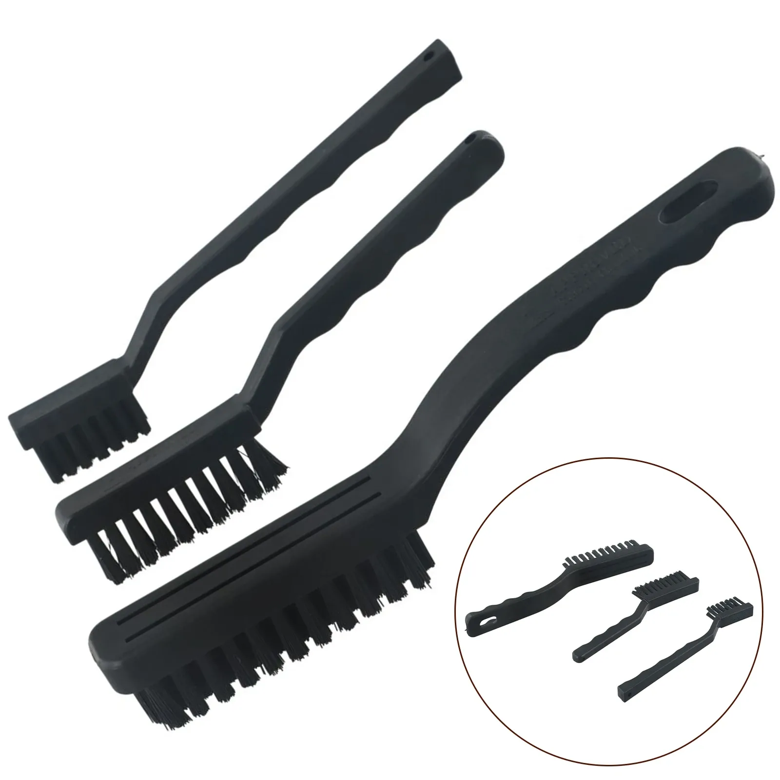 Détail de la brosse de nettoyage antistatique
