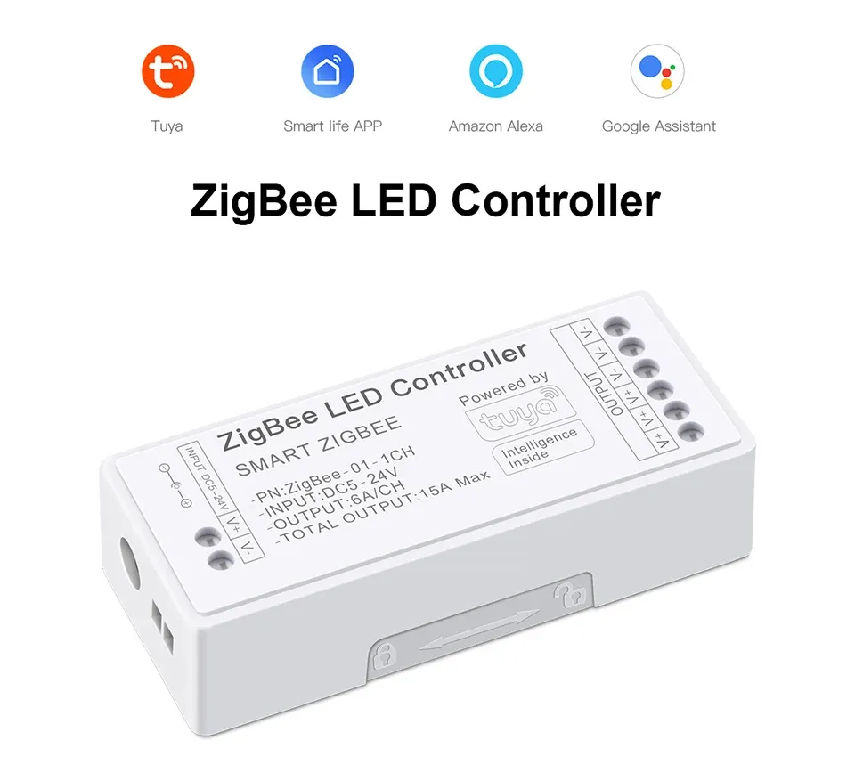 Vue détaillée du contrôleur LED Zigbee 3.0