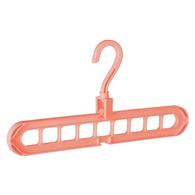 Organisateur de cintres à 9 trous, gain de place, cintres magiques pliants multifonctions, supports de séchage, rangement de vêtements et d'écharpes 7