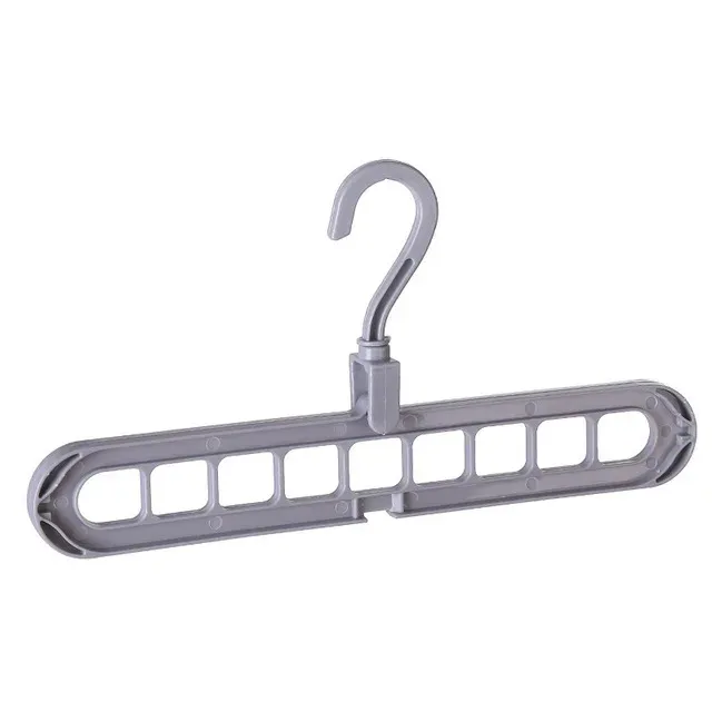 Organisateur de cintres à 9 trous, gain de place, cintres magiques pliants multifonctions, supports de séchage, rangement de vêtements et d'écharpes 8