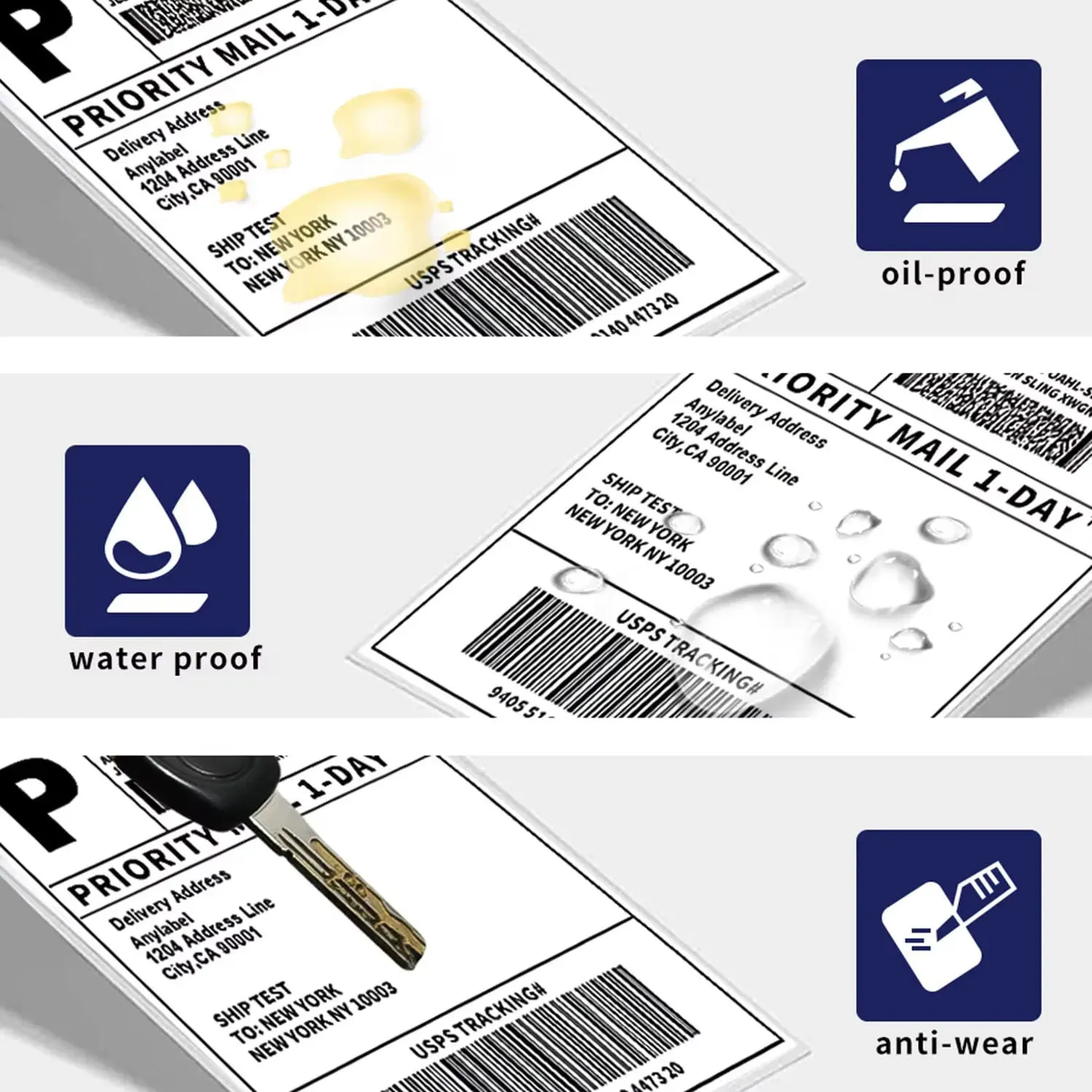 Papier thermique pour étiquettes 4x6 po (100x150 mm), 100, 200 ou 500 feuilles, compatible avec 9220, 9210, 246S, D100 et D200 2