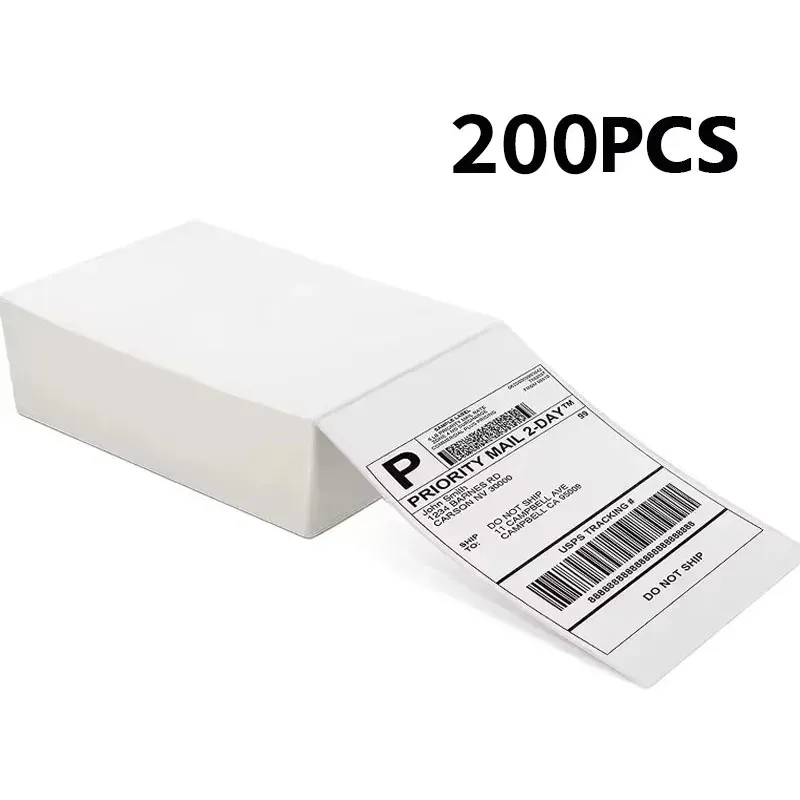 Papier thermique pour étiquettes 4x6 po (100x150 mm), 100, 200 ou 500 feuilles, compatible avec 9220, 9210, 246S, D100 et D200 9