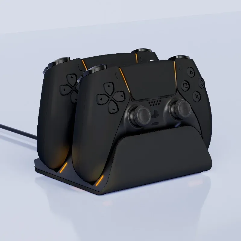 Station de charge rapide double pour manettes PS5 sans fil 12