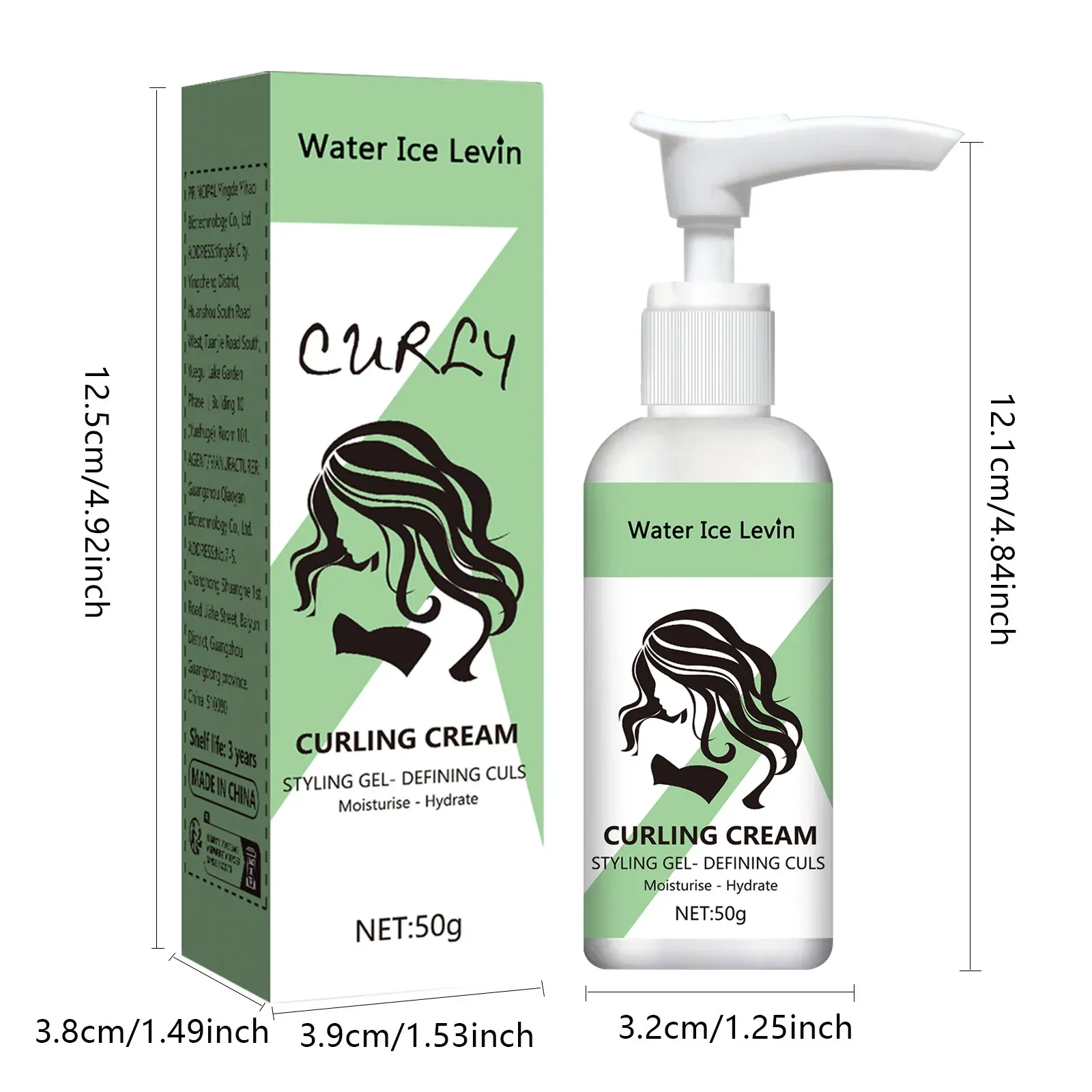 Crème à friser Water Ice Levin : boucles définies, hydratées et rebondissantes 6