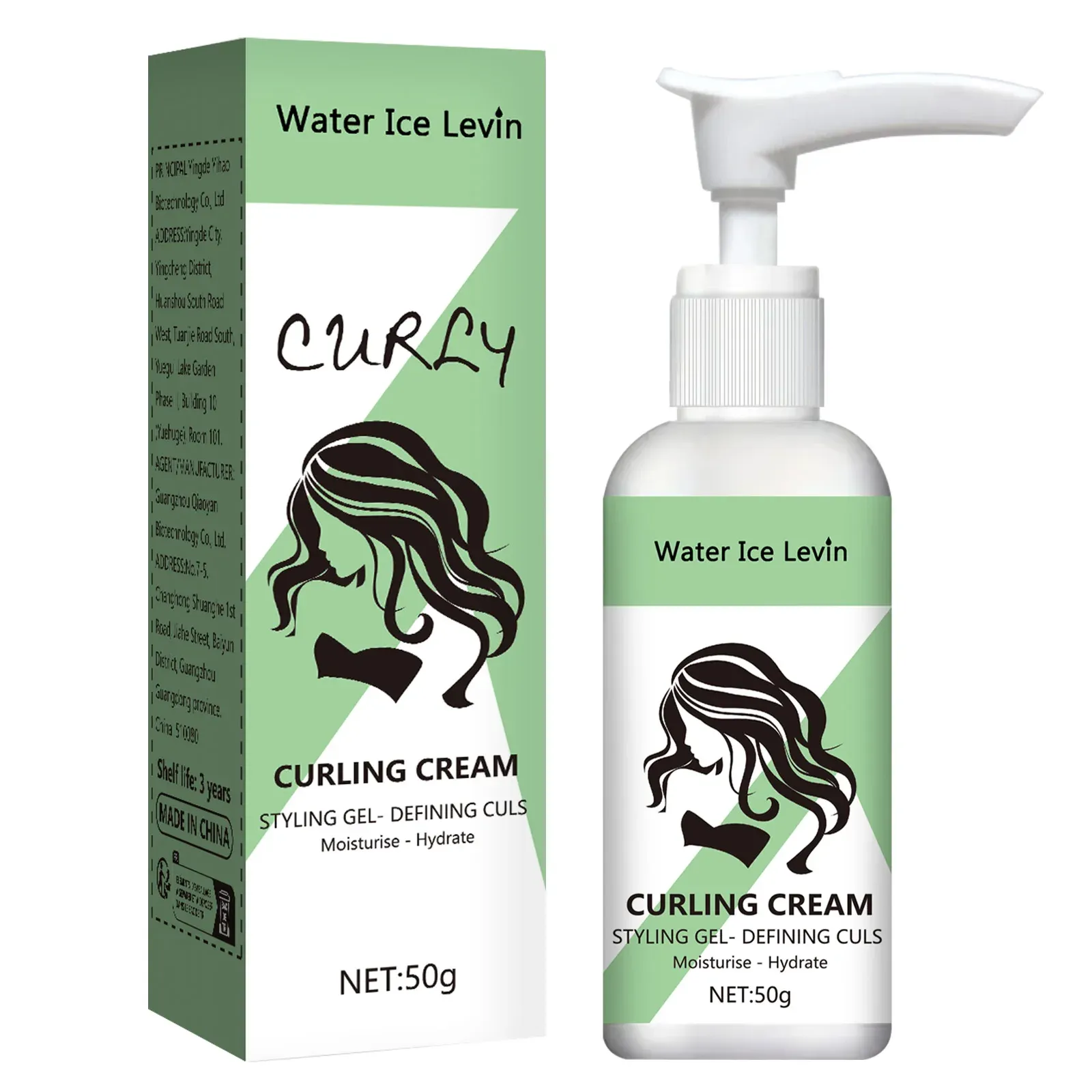 Crème à friser Water Ice Levin : boucles définies, hydratées et rebondissantes 7
