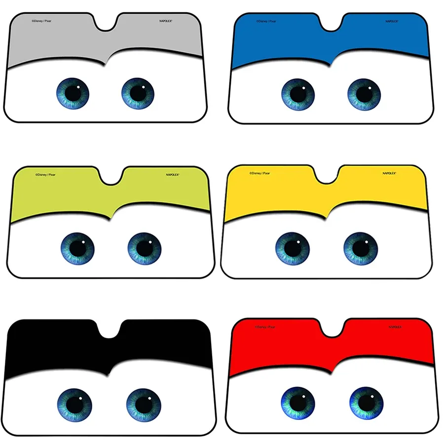 Pare-soleil de voiture 6 couleurs, à ventouses pour pare-brise, pare-soleil de fenêtre latérale et de pare-brise, protection solaire universelle 2