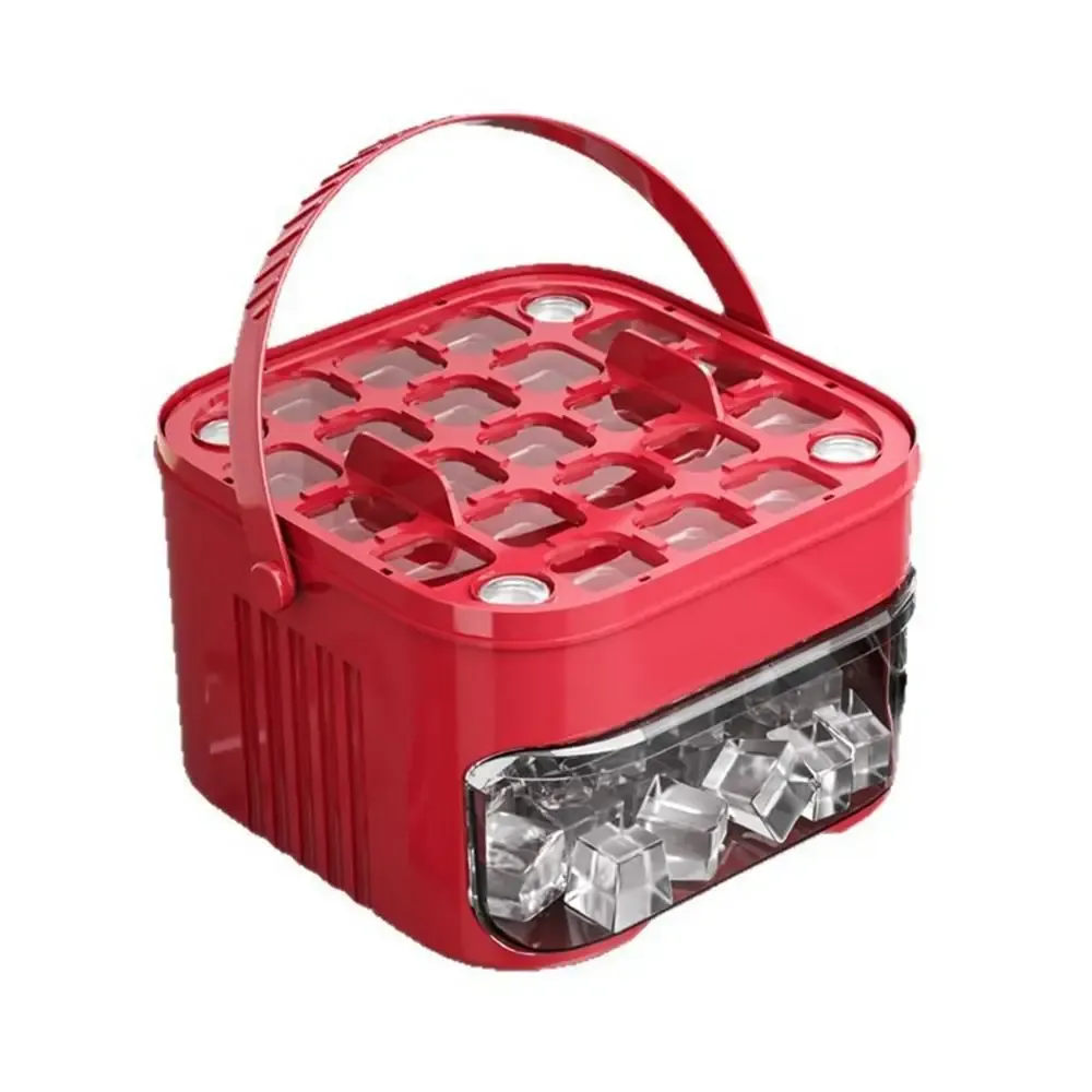 Machine à glaçons portable 50 cubes avec couvercle à pression, grande capacité et bac de stockage 4