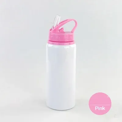 Bouteille en aluminium avec paille 600 ml, personnalisable avec logo ou photo 13
