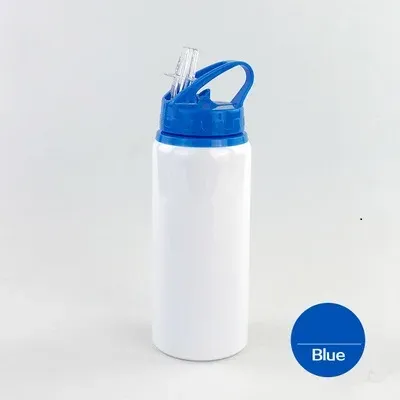 Bouteille en aluminium avec paille 600 ml, personnalisable avec logo ou photo 12