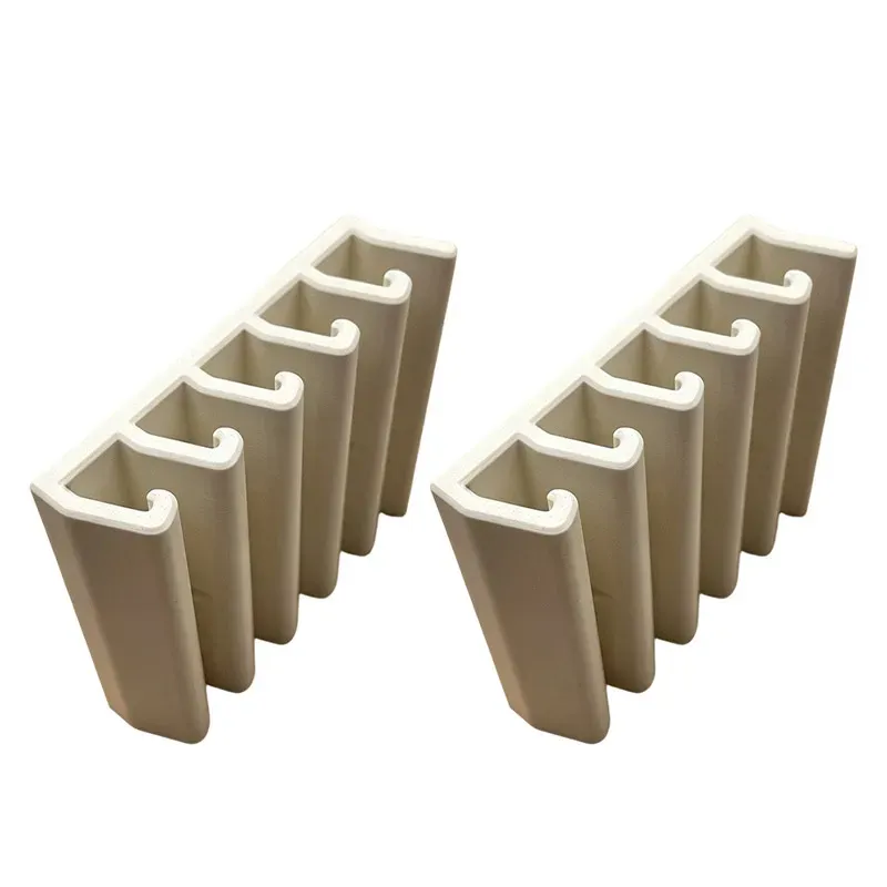 Organisateur de couvercles de cuisine à séparateurs réglables, support de rangement multi-fentes gain de place pour couvercles de casseroles, poêles et planches à découper 7