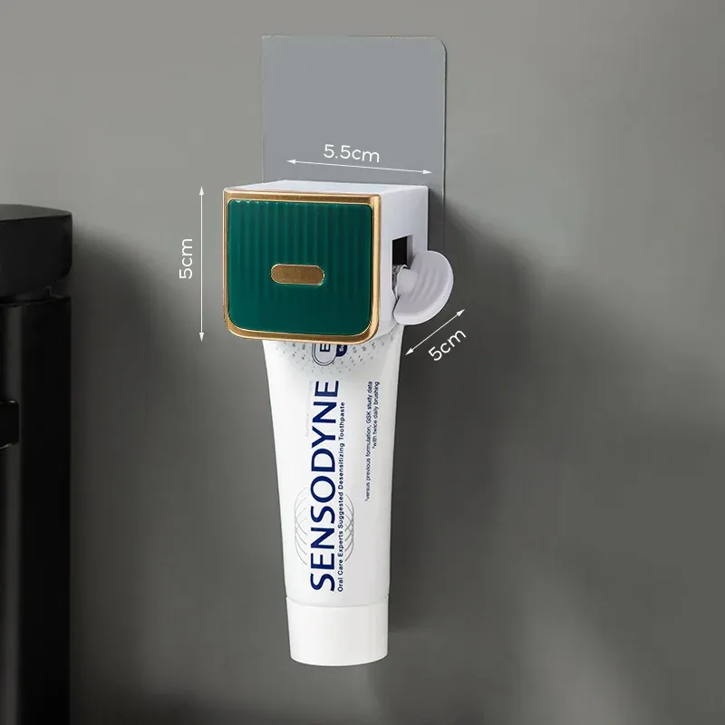 Presse-dentifrice mural automatique avec porte-brosse à dents magnétique 12